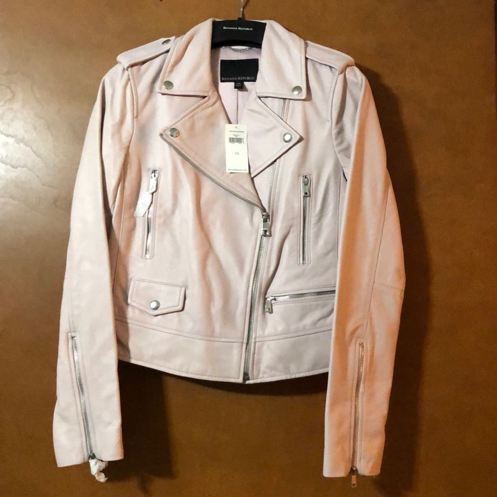 Leather Banana Republic Moto jacket